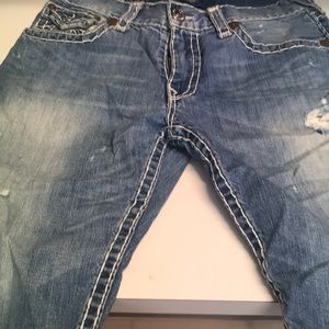 True Religion Ricky cut off shorts